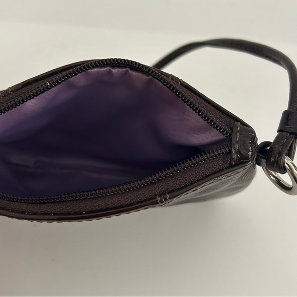 Coach Brown Patent Leather Clutch with Wristlet - Picture 3 of 6
